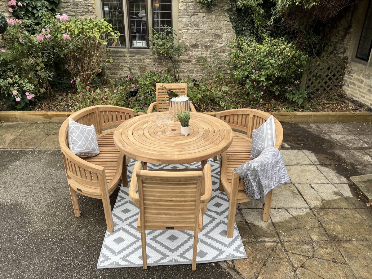 Teak Garden Furniture folding 8 seater